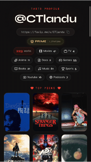 Get your personal Favly profile link